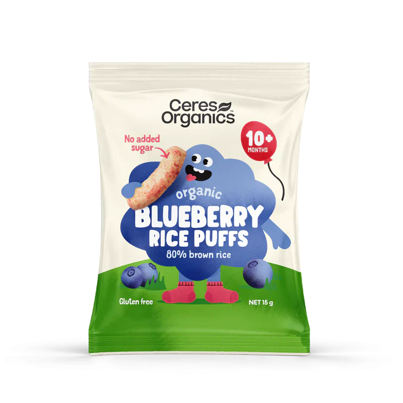 Baby Rice Puffs | Blueberry