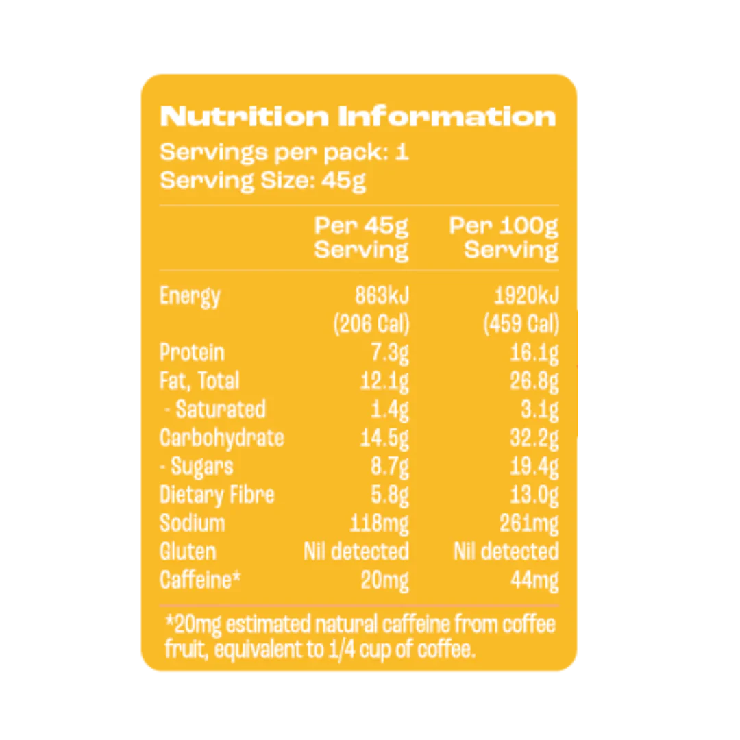 Caffeinated Protein Bar | Salted Caramel