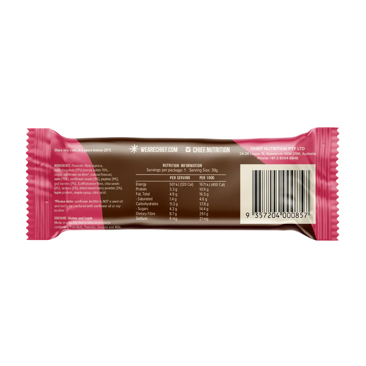 Thankful Bar | Choc Berry
