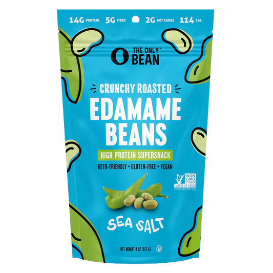 Crunchy Roasted Edamame Beans | Sea Salt
