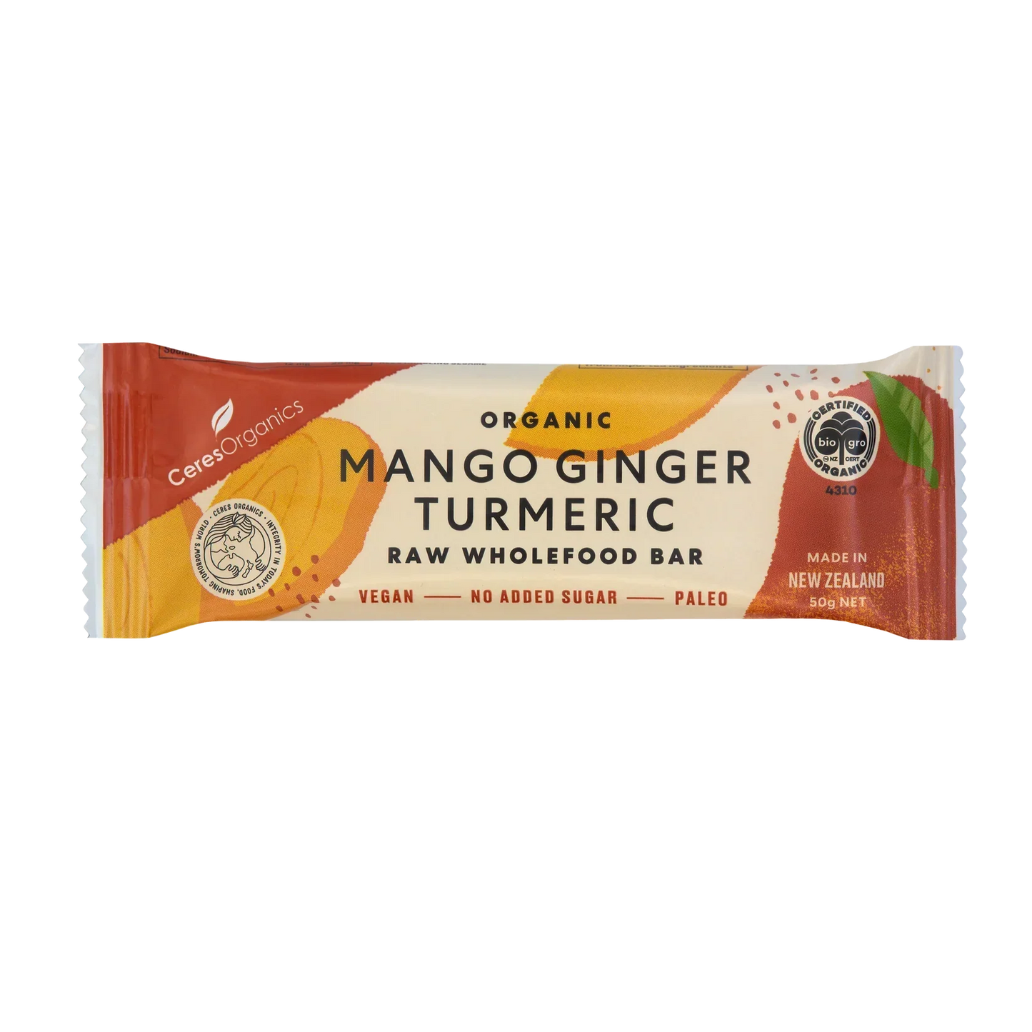Raw Wholefood Bar | Mango Ginger Turmeric