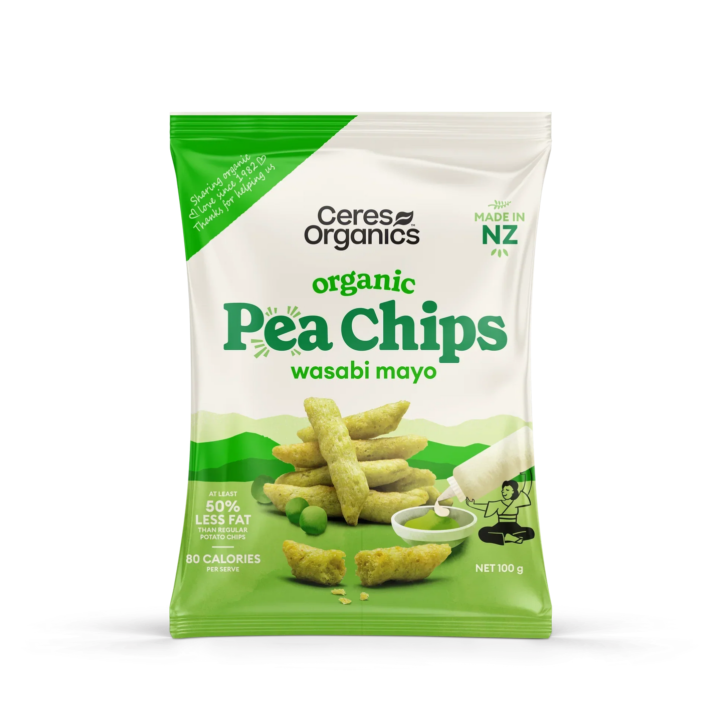 Pea Chips | Wasabi Mayo