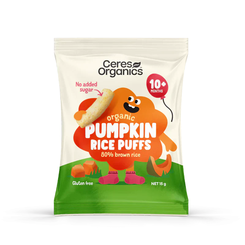 Baby Rice Puffs | Pumpkin