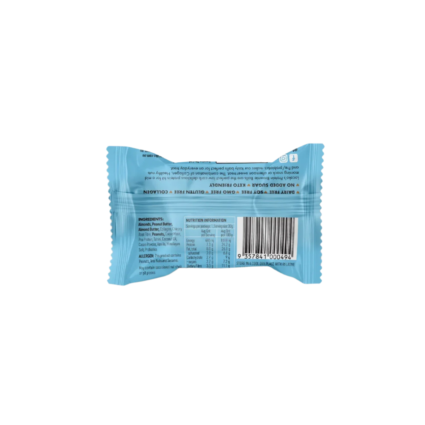 Protein Collagen Brownie Ball | Almond Butter Cookie Dough