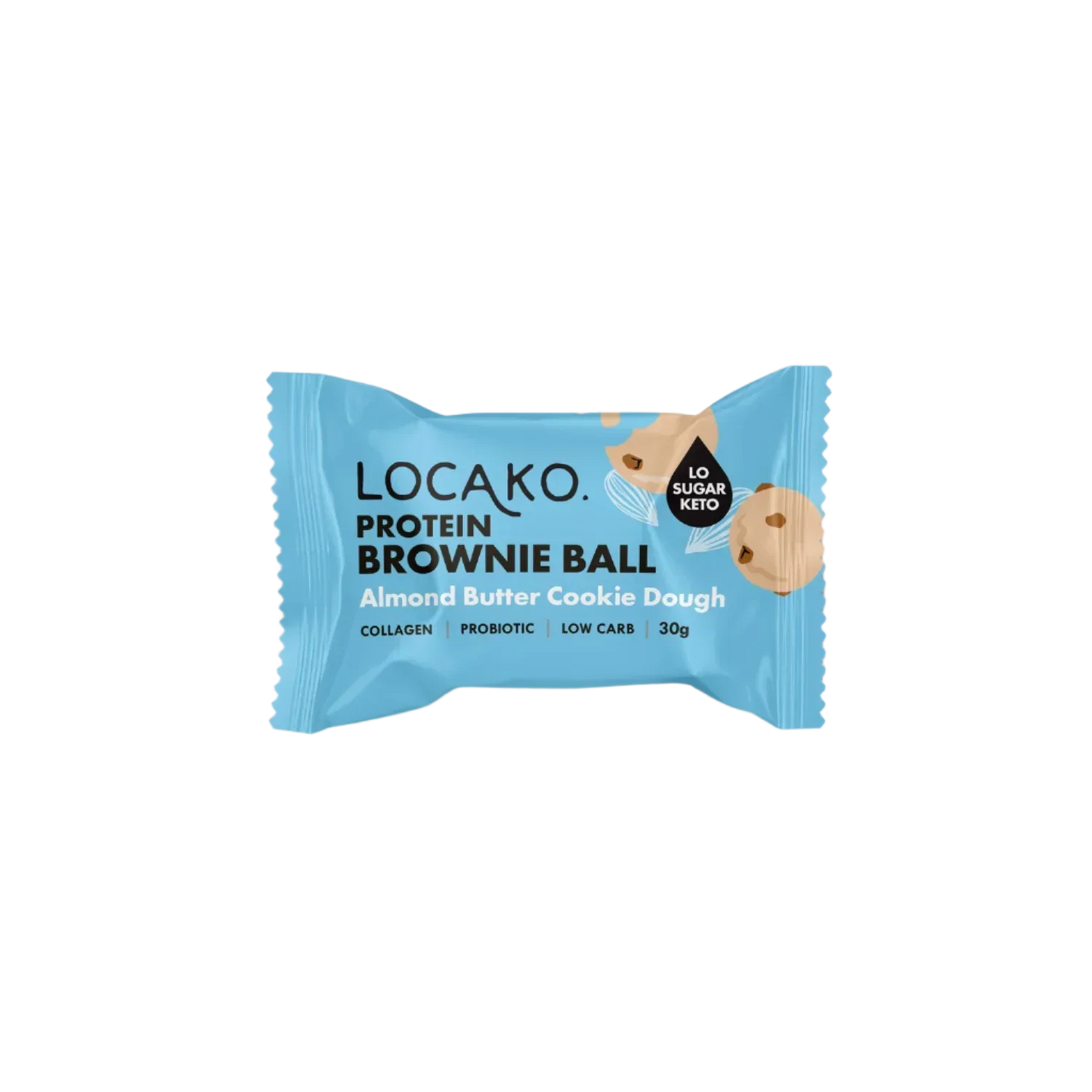 Protein Collagen Brownie Ball | Almond Butter Cookie Dough
