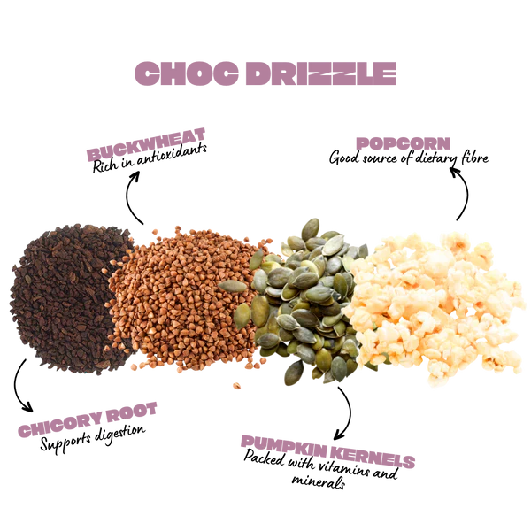 Wholegrain Popcorn Bar | Choc Drizzle