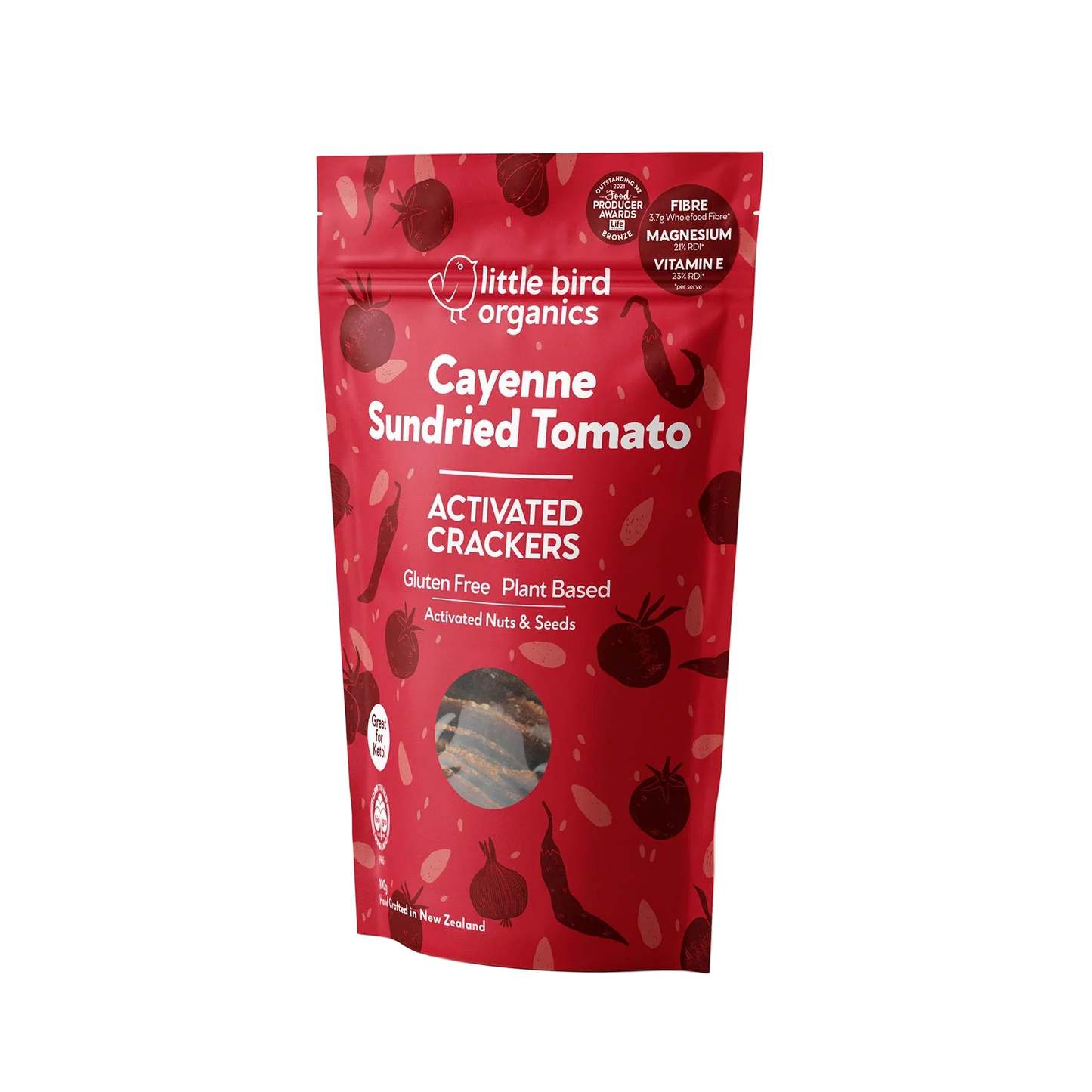 Almond Crackers | Cayenne Sundried Tomato