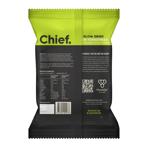 Organic Biltong | Mexican (Chipotle & Lime)