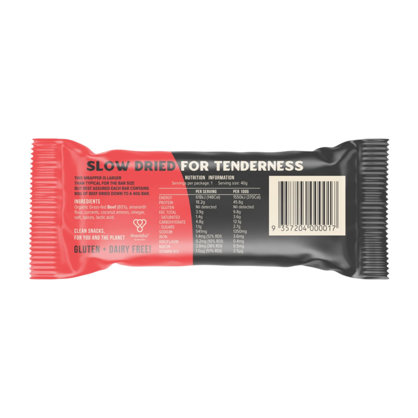 Organic Beef Bar | Cayenne Chilli