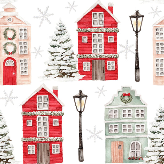 Christmas Cottages (SYO Reusable Gift Bag Set)
