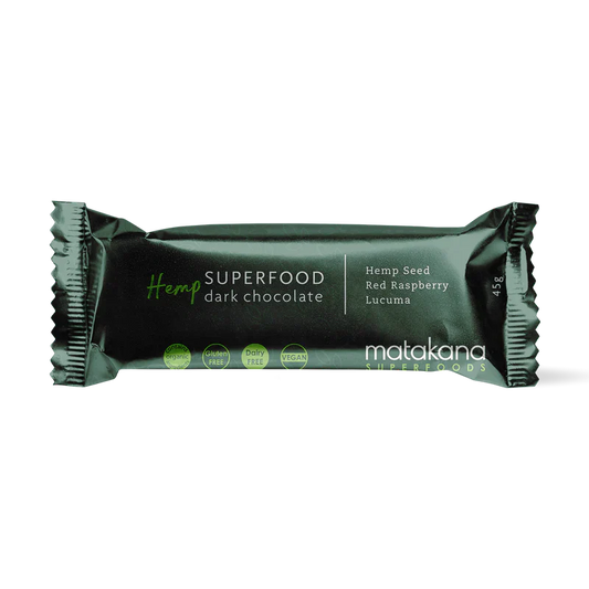 Superfood Dark Chocolate Bar | Hemp Seed, Red Raspberry & Lucuma