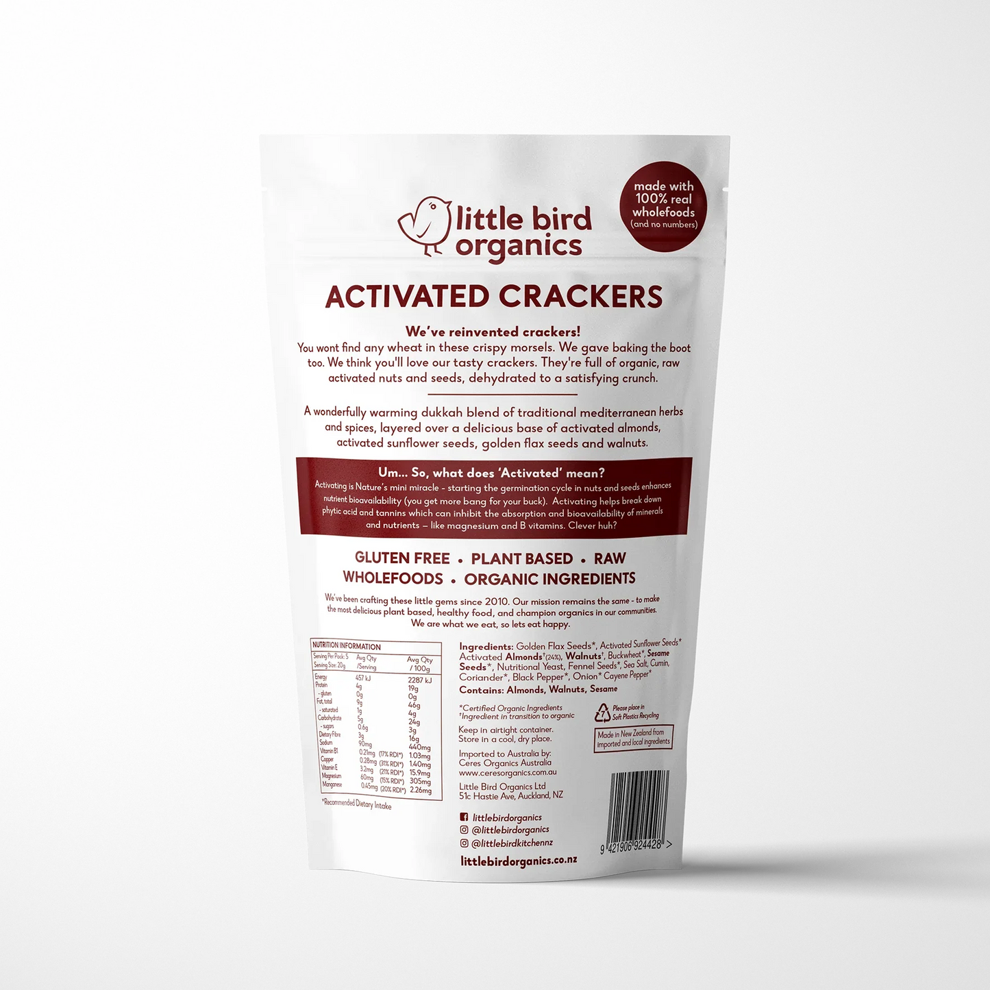 Almond Crackers | Activated Almond Dukkah