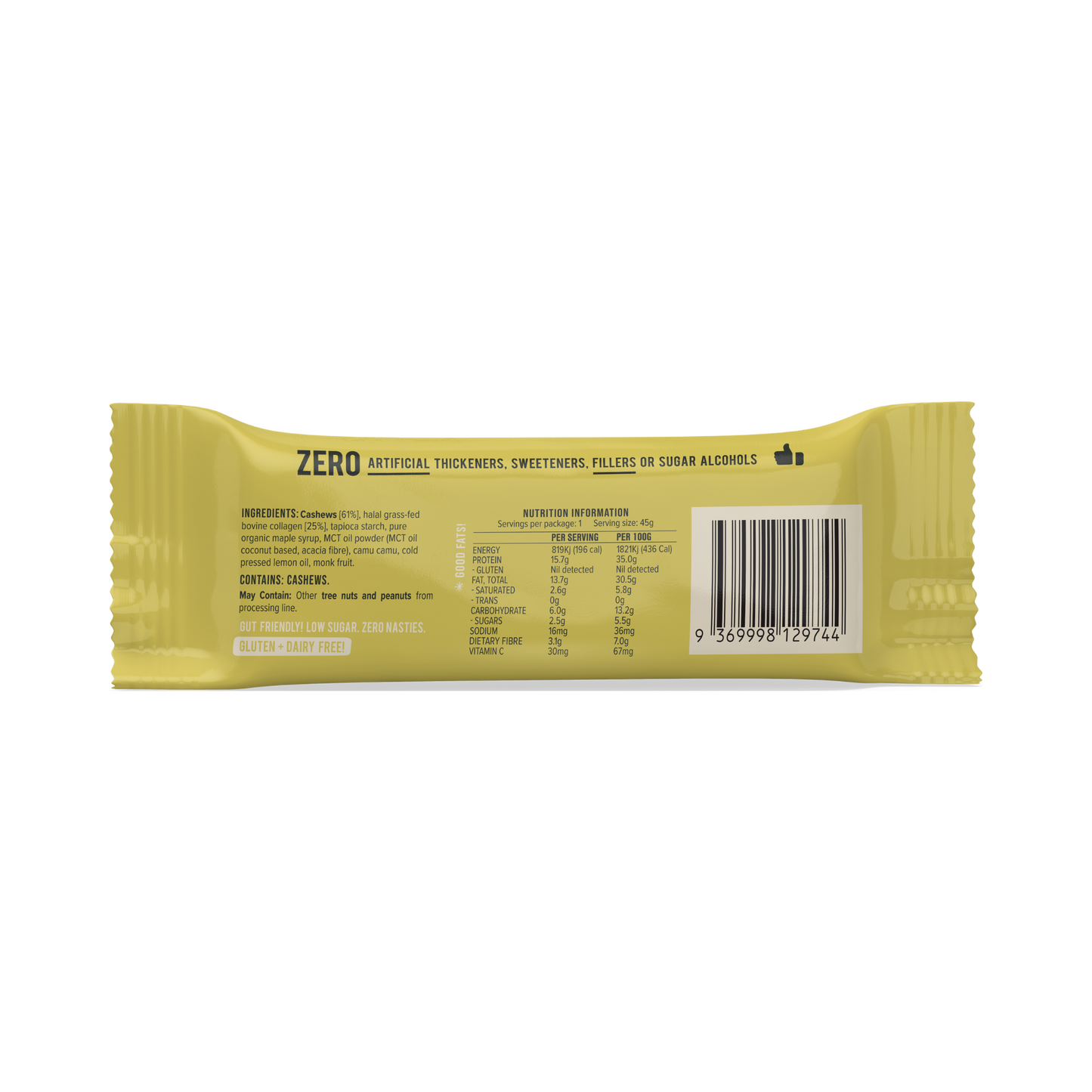 Collagen Protein Bar | Lemon Tart