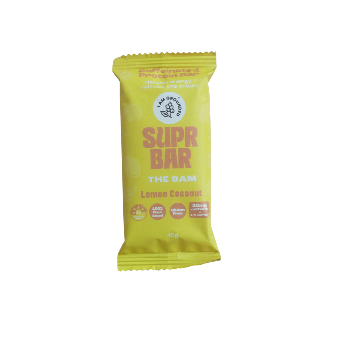 Caffeinated Protein Bar | Lemon Coconut