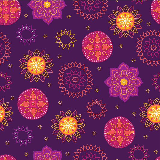Marigold Mandala - 4 Furoshiki Gift Wraps