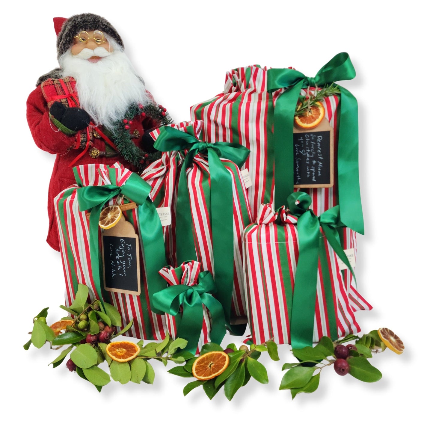 Scandi Julrander (Reusable Gift Bag Set)
