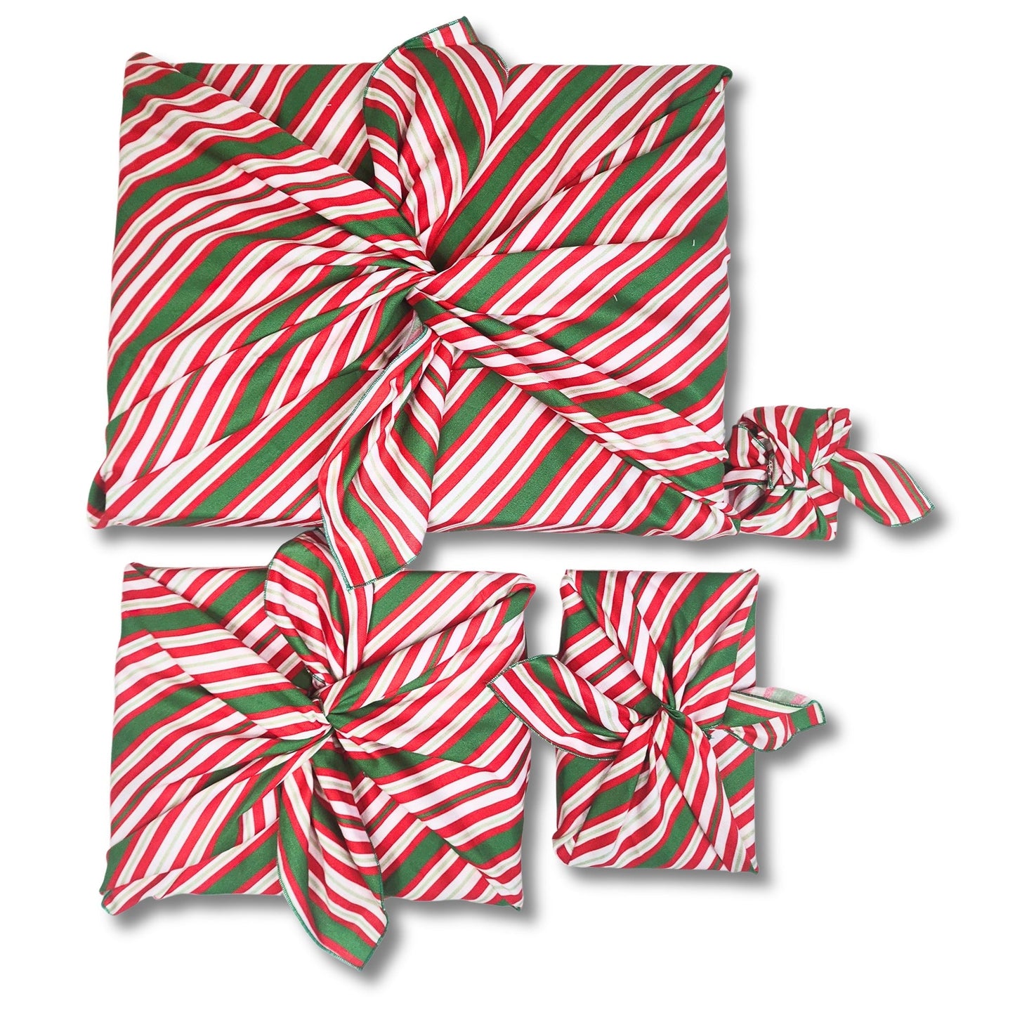 Scandi Julrander - 4 Furoshiki Gift Wraps