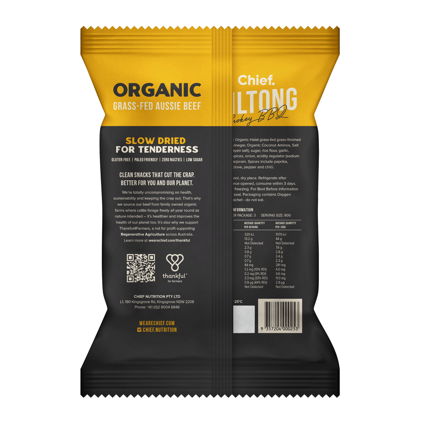 Organic Biltong | Smokey BBQ