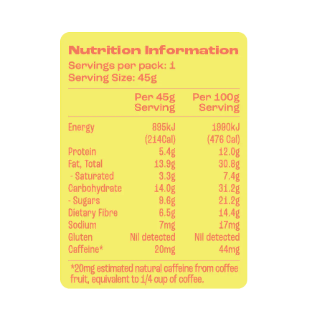 Caffeinated Protein Bar | Lemon Coconut