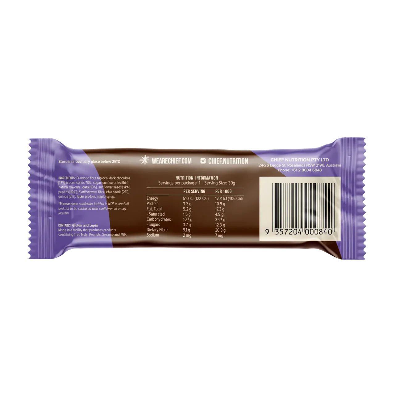 Thankful Bar | Choc Chia