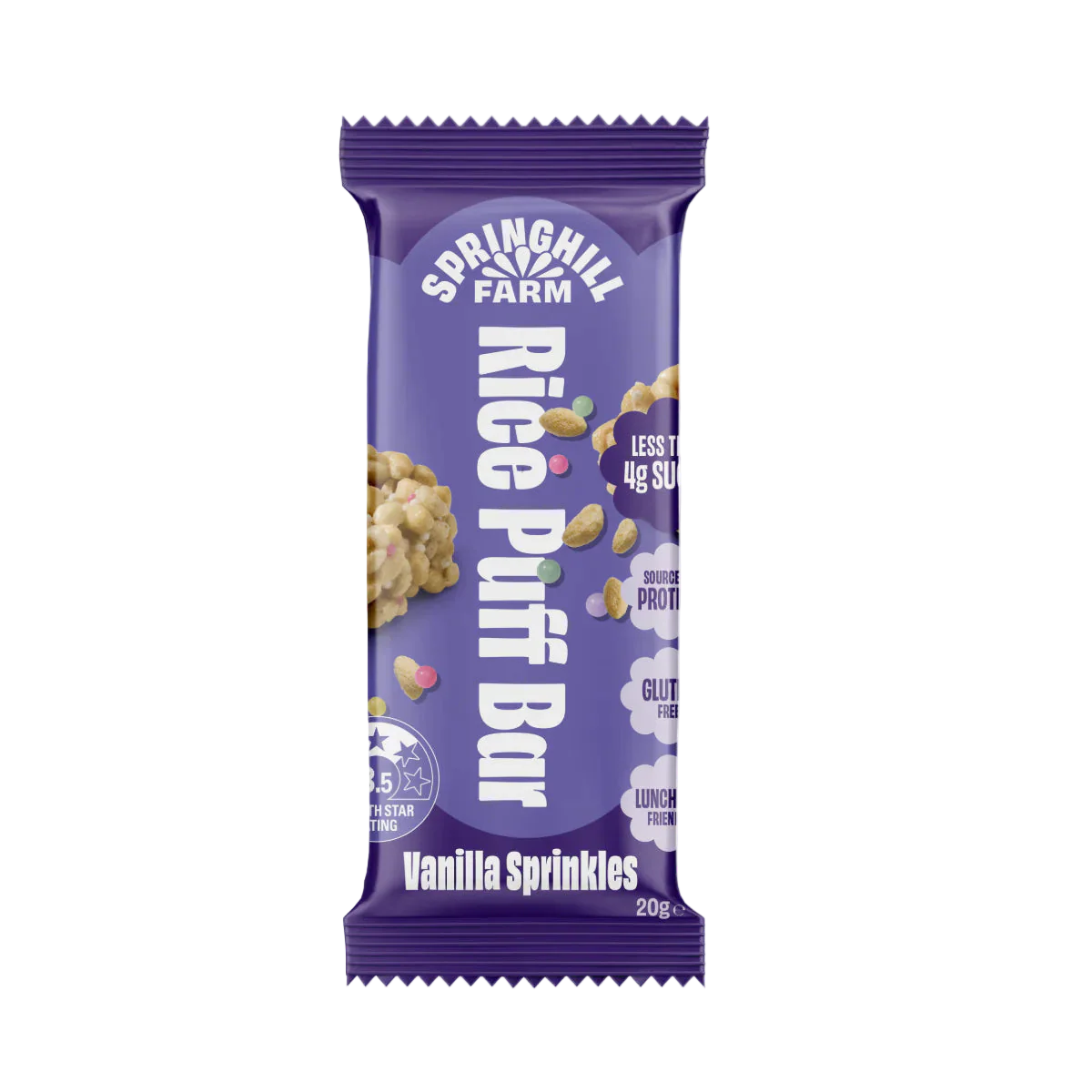 Rice Puff Bar | Vanilla Sprinkles