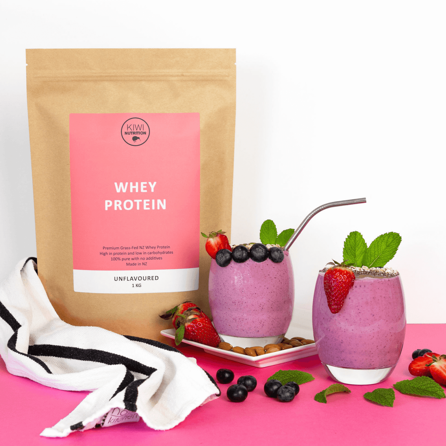 Whey Protein Powder - Unflavoured 1kg