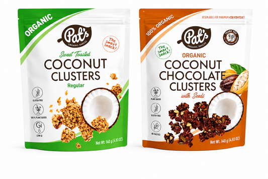Pat’s Organic Coconut Cluster Duo