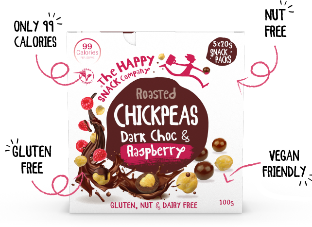 Roasted Chickpeas | Dark Chocolate & Raspberry