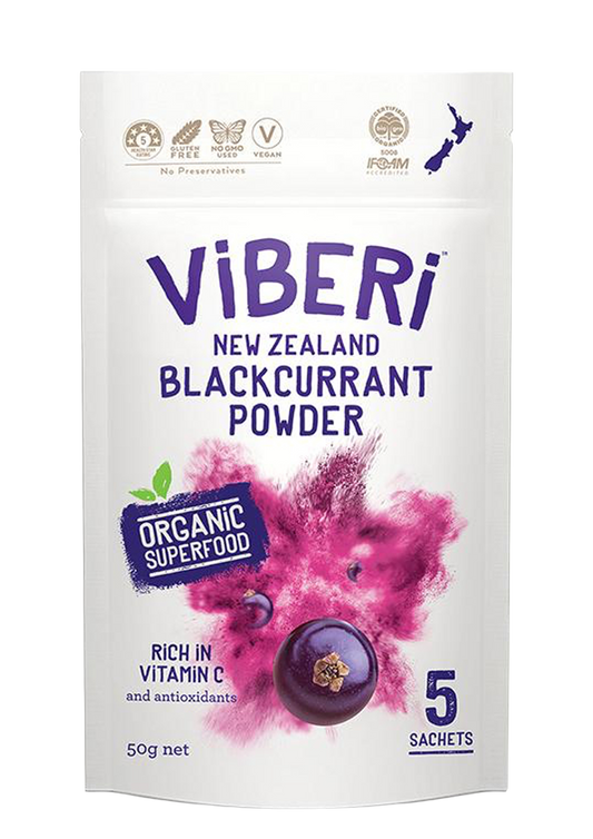 Organic Blackcurrant Powder 50g (5x Sachets)