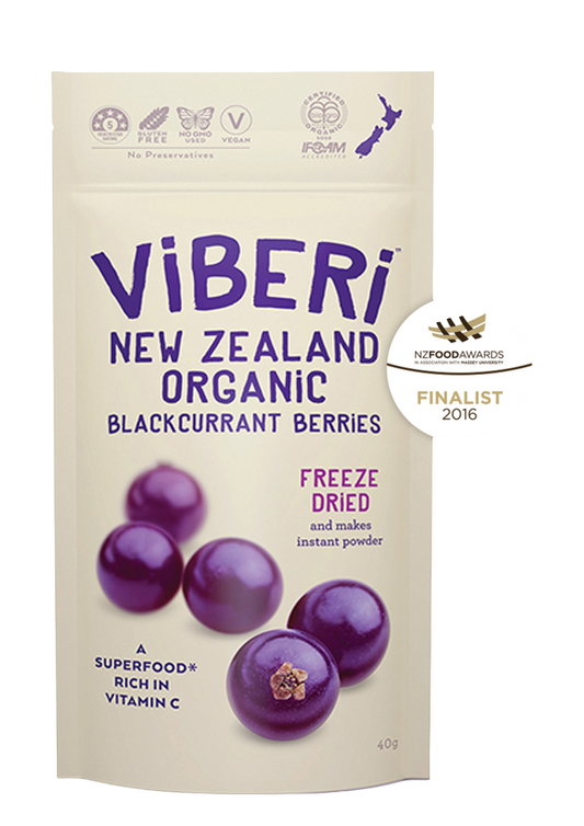 Freeze Dried Organic Blackcurrants 40g